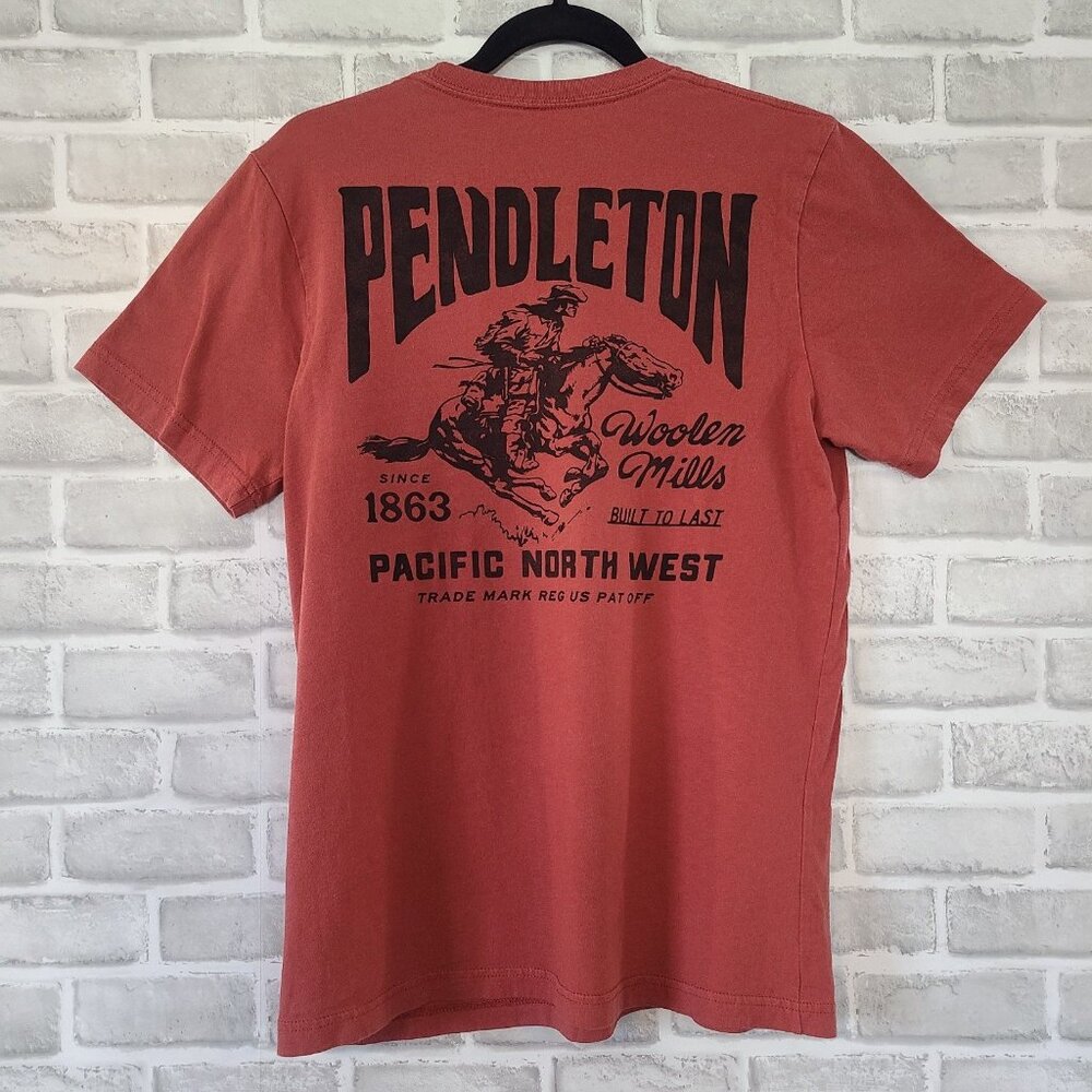 Pendleton Woolen Mills Bucking Bronc Cowboy T-Shirt Cotton Western